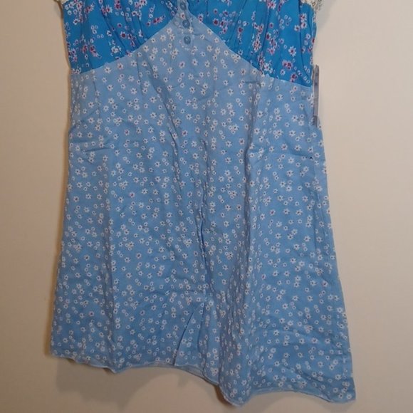 BP. Mixed Print Cotton Sweatheart  Dress - Picture 5 of 9